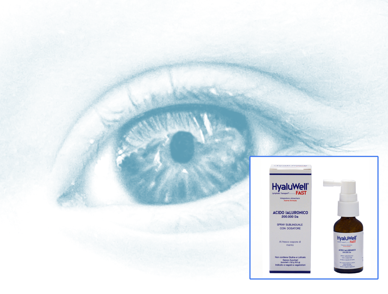 HyaluWell Fast Integratore Acido Ialuronico Benessere della Vista